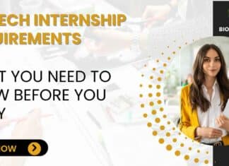Biotech Internship Requirements