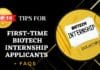 First-Time Biotech Internship Applicants