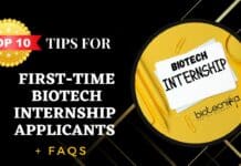 First-Time Biotech Internship Applicants