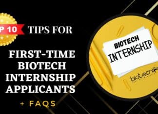 First-Time Biotech Internship Applicants