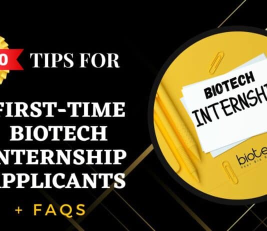 First-Time Biotech Internship Applicants