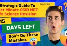 CSIR NET Revision Tips