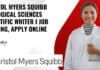 Bristol Myers Squibb Biological Sciences Scientific Writer I Job Opening, Apply Online Bristol Myers Squibb Biological