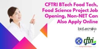 CFTRI BTech Food Tech