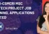 CSIR-CSMCRI MSc Biotech Project