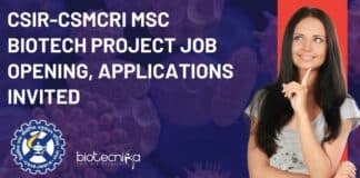 CSIR-CSMCRI MSc Biotech Project