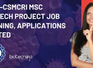 CSIR-CSMCRI MSc Biotech Project