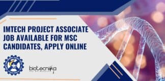 CSIR-IMTECH Project Post Available