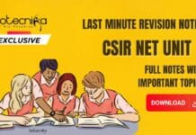 CSIR UNIT 2 Revision