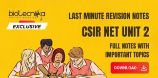 CSIR UNIT 2 Revision