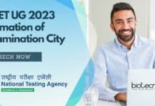 CUET UG Examination City 2023