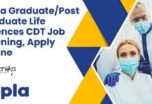 Cipla Life Sciences Job