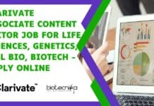 Clarivate Associate Content Editor
