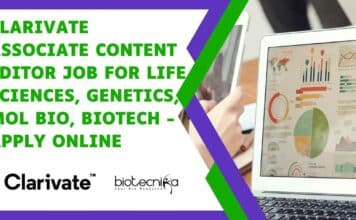 Clarivate Associate Content Editor