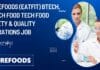 Curefoods (EatFit) BTech, MTech Food Tech Food Safety & Quality Operations Job Curefoods (EatFit) BTech