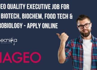 DIAGEO Quality Executive Opening