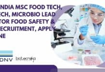 DNV India MSc Food Tech