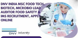 DNV India MSc Food Tech