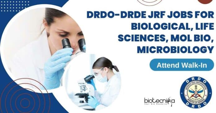 DRDO-DRDE JRF Jobs