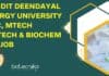 Pandit Deendayal Energy University MSc, MTech Biotech & Biochem SRF Job Pandit Deendayal Energy University