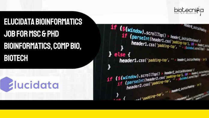 Elucidata Bioinformatics Job