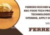 Ferrero Rocher MSc & BSc Food Tech Process Technologist Job Opening, Apply Online Ferrero Rocher MSc