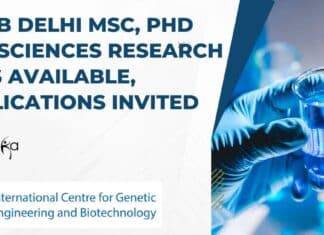 ICGEB Delhi Research Positions