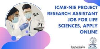 ICMR-NIE Project Research Assistant