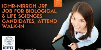 ICMR-NIRRCH JRF Job