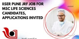 IISER Pune MSc Vacancy