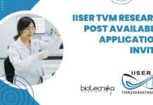 IISER TVM Research Post