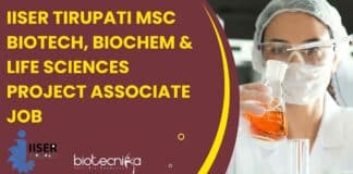 IISER Tirupati MSc Biotech