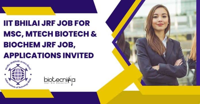 IIT Bhilai JRF Job