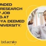 JRF Post at Yenepoya