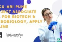 MACS-ARI Pune Project Associate Job For Biotech & Microbiology, Apply Online MACS-ARI Pune Project Associate