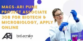 MACS-ARI Pune Project Associate
