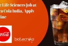 MSc Life Sciences Coca Cola