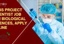 NCBS Project Scientist Job