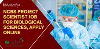 NCBS Project Scientist Job
