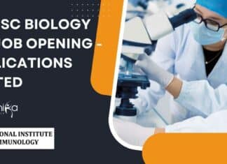 NII MSc Biology SRF Job