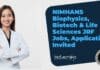NIMHANS Biophysics, Biotech & Life Sciences JRF Jobs, Applications Invited NIMHANS Biophysics