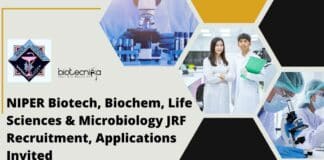 NIPER JRF Vacancy Available