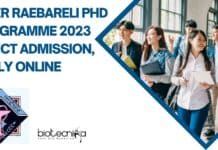 NIPER Raebareli PhD 2023