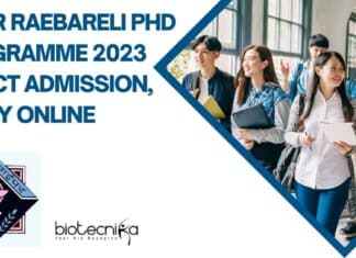NIPER Raebareli PhD 2023