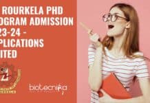 NIT Rourkela Admission PhD 2023-24