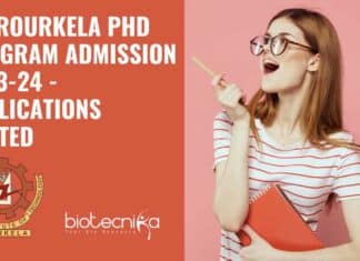 NIT Rourkela Admission PhD 2023-24