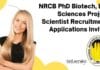 NRCB PhD Biotech