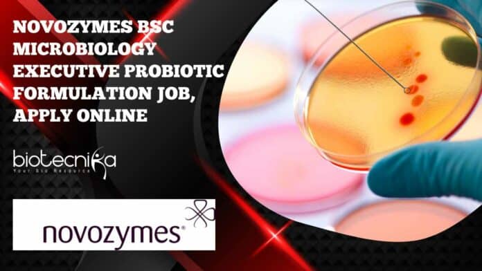 Novozymes BSc Microbiology Executivee