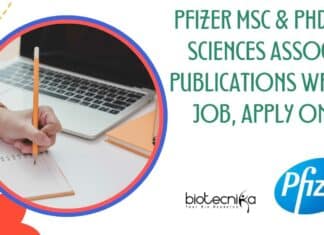 Pfizer MSc & PhD