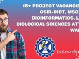 Project Vacancies at CSIR-IHBT